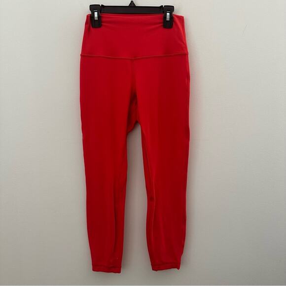 Lululemon Align Double Lined HR Stretch Cropped Leggings Pink Size 6 - Picture 1 of 6